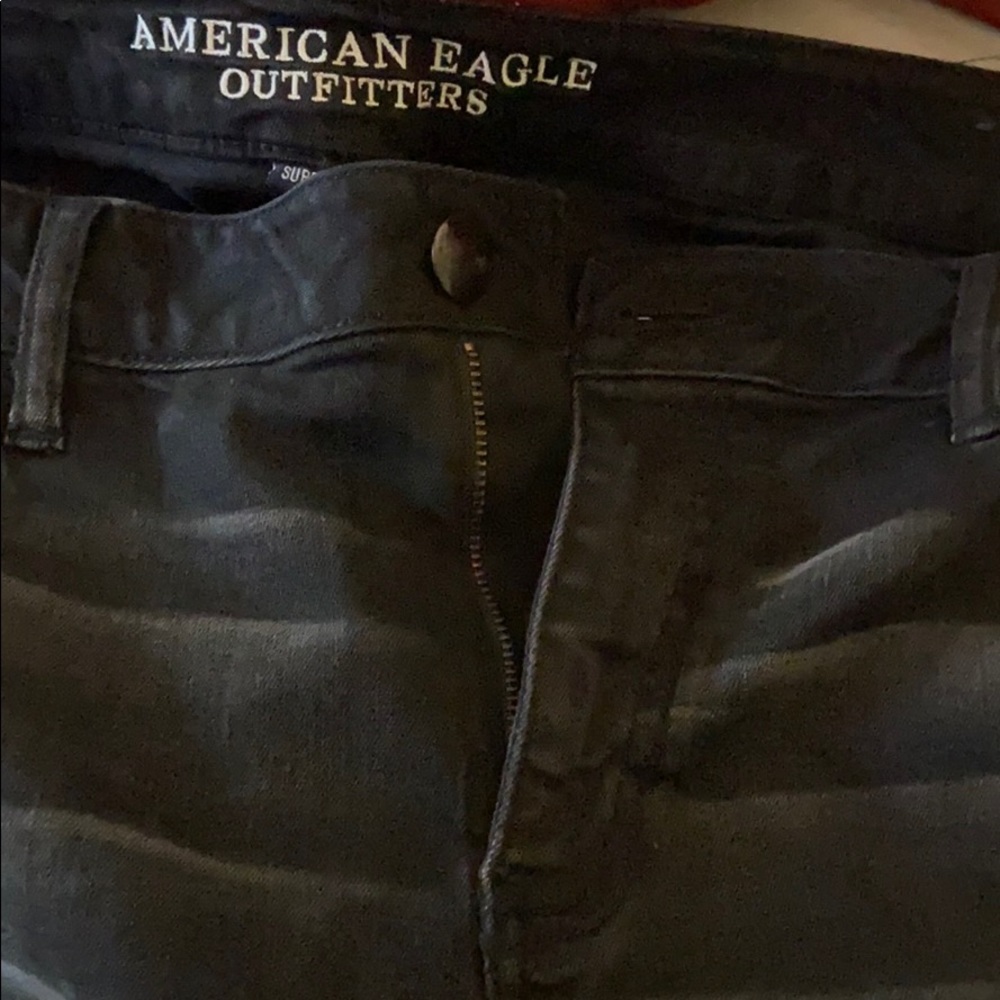 American eagle womens black jeans size 16 regular